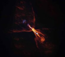 Witnessing the birth of a new solar system for the first time