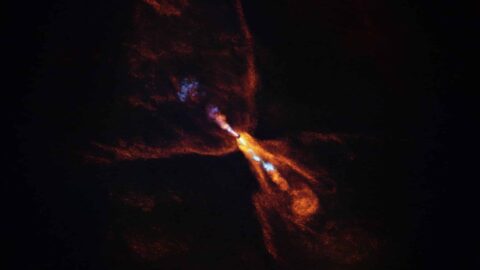 Witnessing the birth of a new solar system for the first time